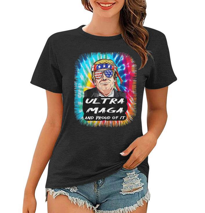 Ultra Maga Trump America Fun Tie Dye  Women T-shirt