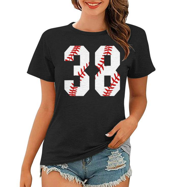 Vintage Baseball 38 Jersey Baseball Number 38 Player Women T-shirt