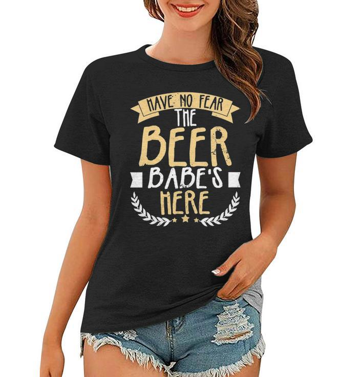 Womens Beer Babe Design Have No Fear Beer Babe Is Here Gift  Women T-shirt