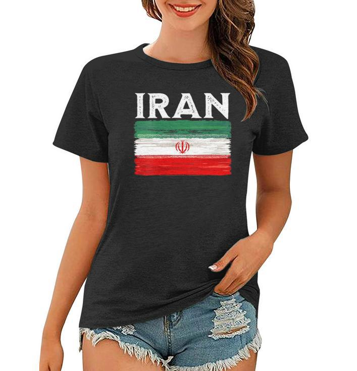 Womens Iran Flag Vintage Iran Flag  Women T-shirt