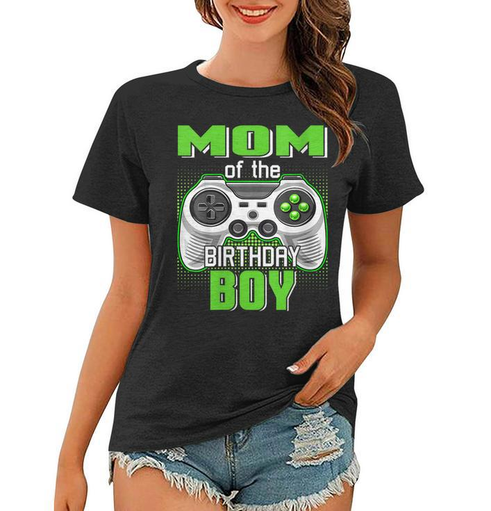 Womens Mom Of The Birthday Boy Video Game B-Day Top Gamer Party  Women T-shirt