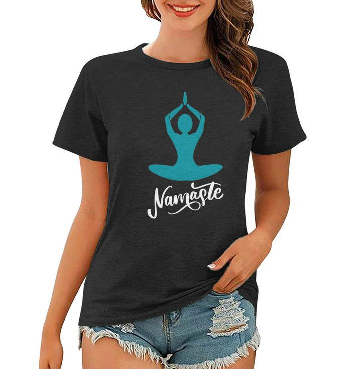Yoga Namaste Lotus Position Graphic Yoga Position Cool Women T-shirt