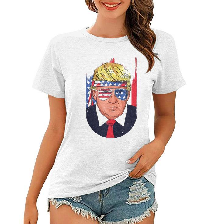 4Th Of July Usa Donald Trump Funny Patriotic American Gift  Women T-shirt