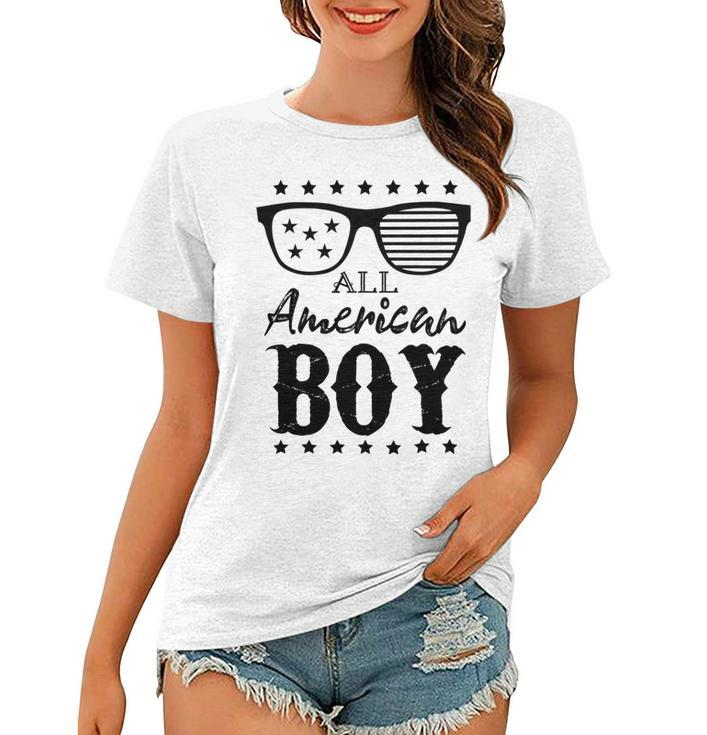All American Boy 4Th Of July Boys Kids Sunglasses Family  Women T-shirt