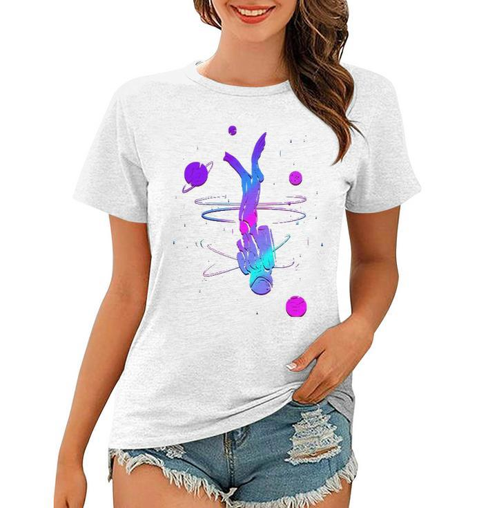Astronaut Diver Gift For Scuba Diving And Space Fans Women T-shirt
