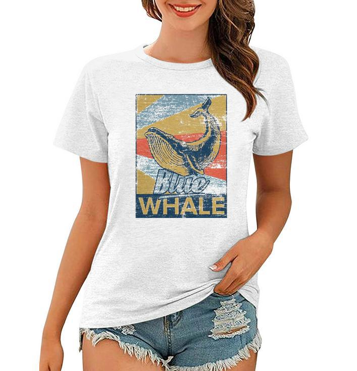 Blue Whale Animal Sea Zookeeper Gift Idea Women T-shirt