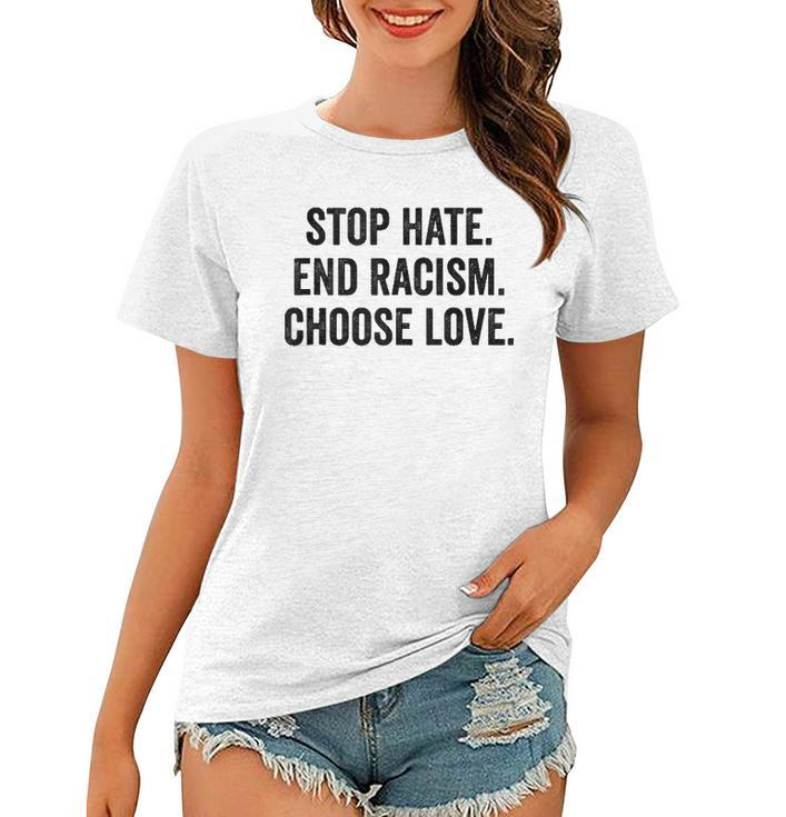 Choose Love Buffalo - Stop Hate End Racism Choose Love  Women T-shirt