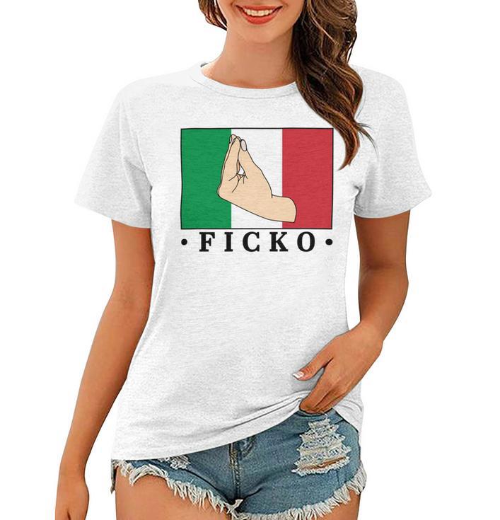 Ficko Italian Hand Sign Women T-shirt