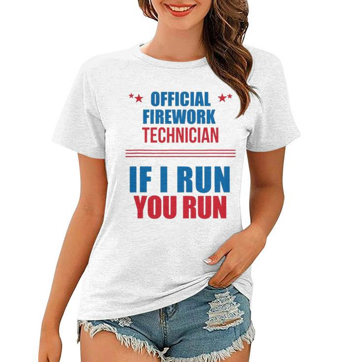 Funny 4Th Of July S Official Firework Technician Women T-shirt