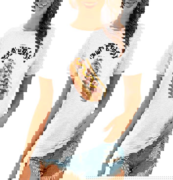 Funny Hilarious Fun Taco Tuesday Hotdog Hot Dog Women T-shirt