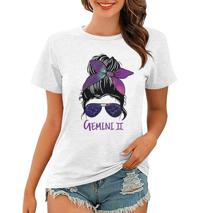 Gemini Girl Birthday Gemini Woman Zodiac Constellation Women T-shirt