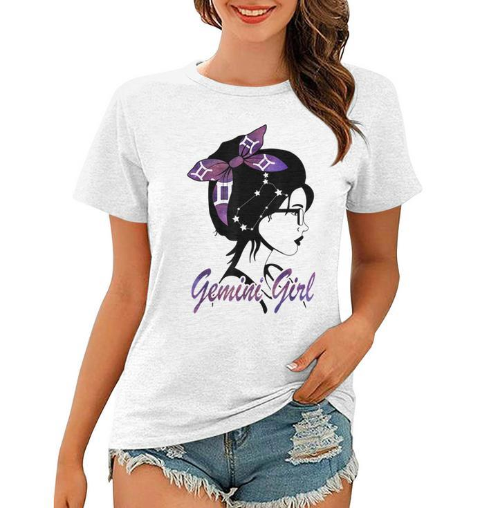 Gemini Girl Birthday Gemini Woman Zodiac Sign  Women T-shirt