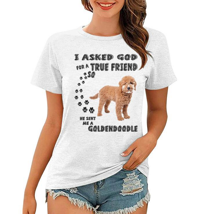 Mini Goldendoodle Quote Mom Doodle Dad Art Cute Groodle Dog Women T-shirt