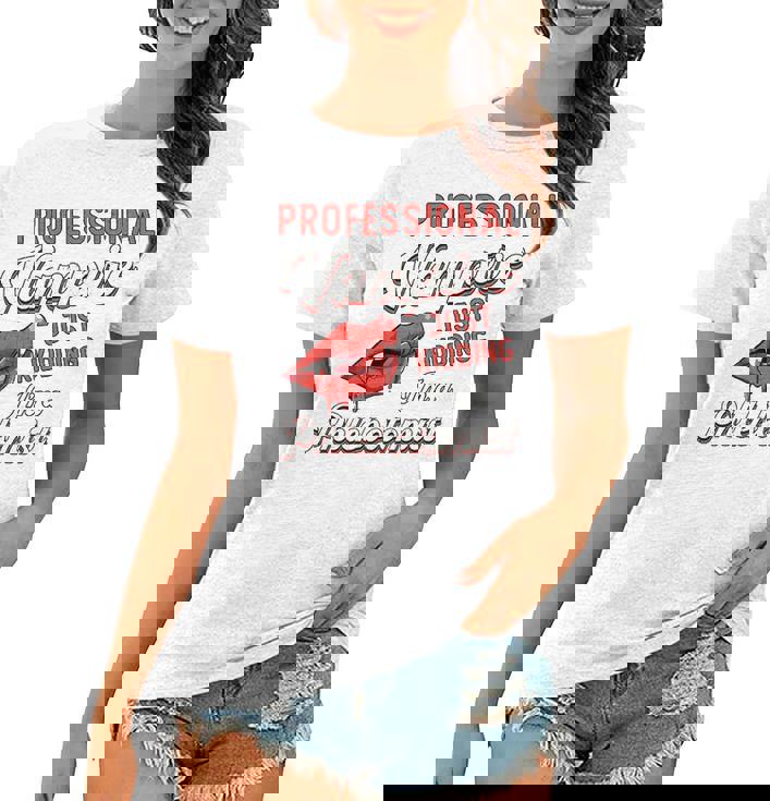 Professional Vampire Phlebotomyl Nurse Retro Phlebotomist Women T-shirt