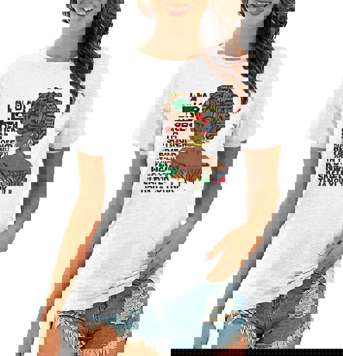 Proud Afro Leo Queen July August Birthday Leo Zodiac Sign Women T-shirt