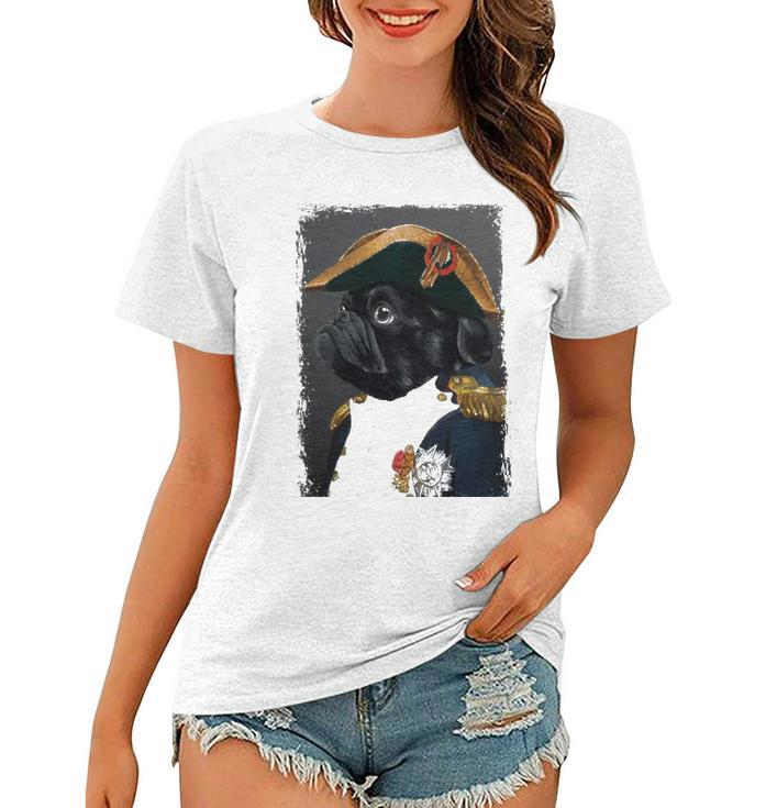 Pug Dog Dad Mom Graphic Tee Men Women Funny Cute Black Pug Women T-shirt