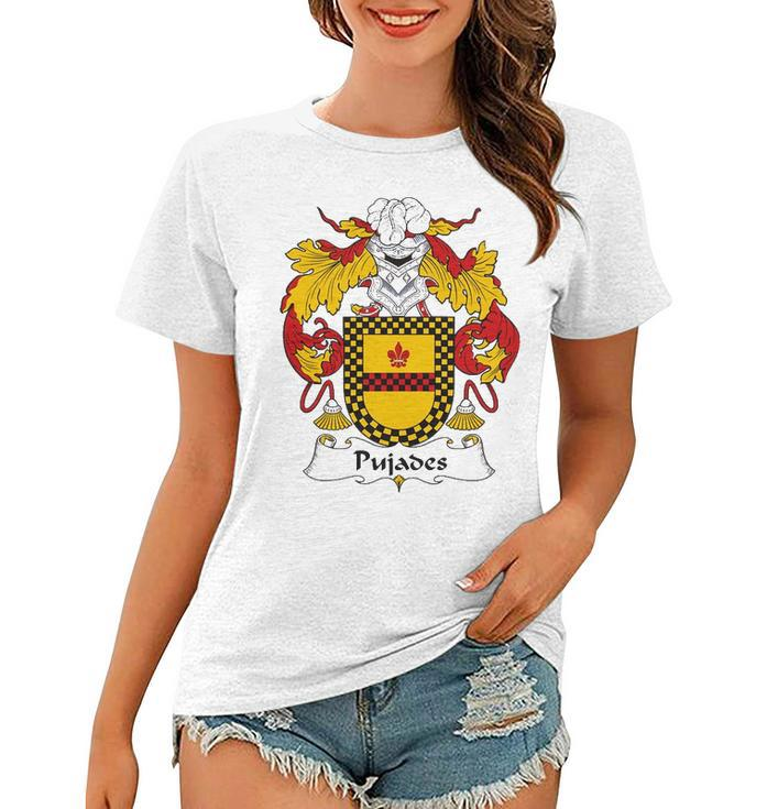 Pujades Coat Of Arms   Family Crest Shirt Essential T Shirt Women T-shirt