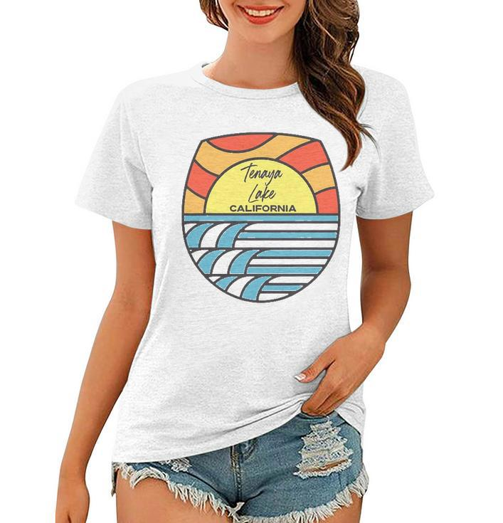 Tenaya Lake California Ca Sunset Souvenir Vacation Women T-shirt