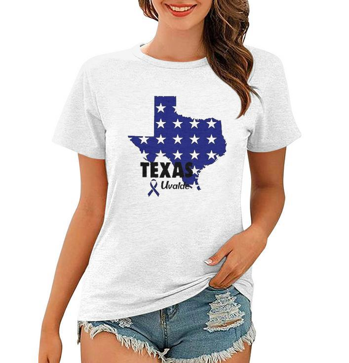 Texas Uvalde Texas Map Pray For Uvalde Uvalde Strong Women T-shirt