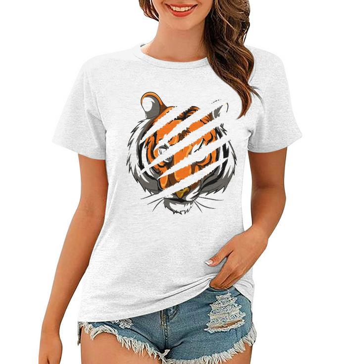 Tiger Stripes Zoo Animal Tiger Women T-shirt