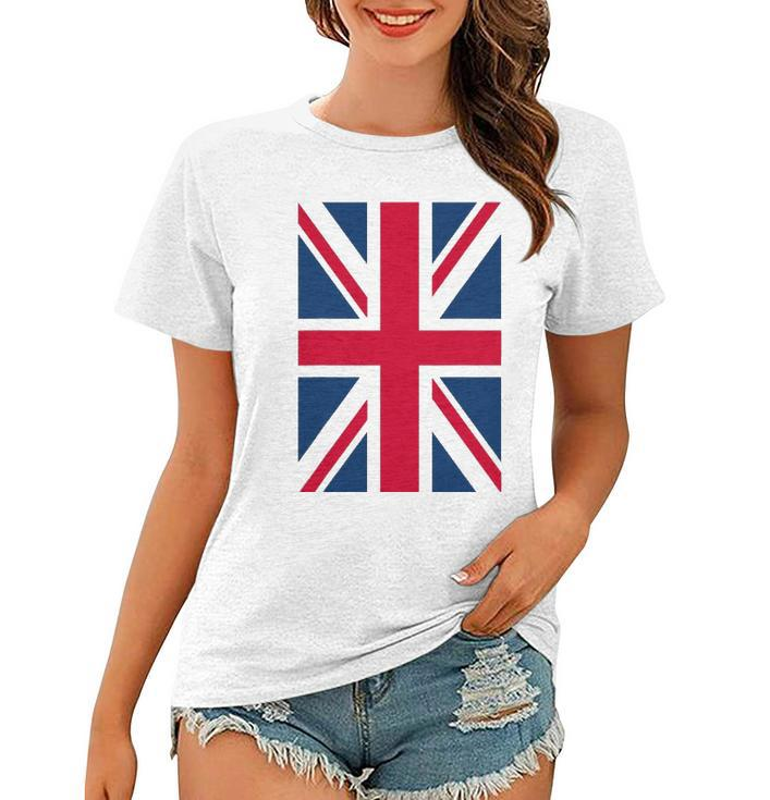 Uk Women Men Cool Vertical British Union Jack Flag Women T-shirt