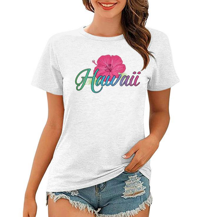 Womens Aloha Hawaii From The Island - Feel The Aloha Flower Spirit  Women T-shirt