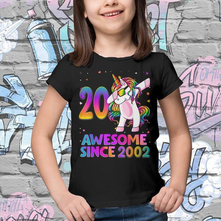 20 Year Old Unicorn Dabbing 20Th Birthday Girl Unicorn Party Youth T-shirt