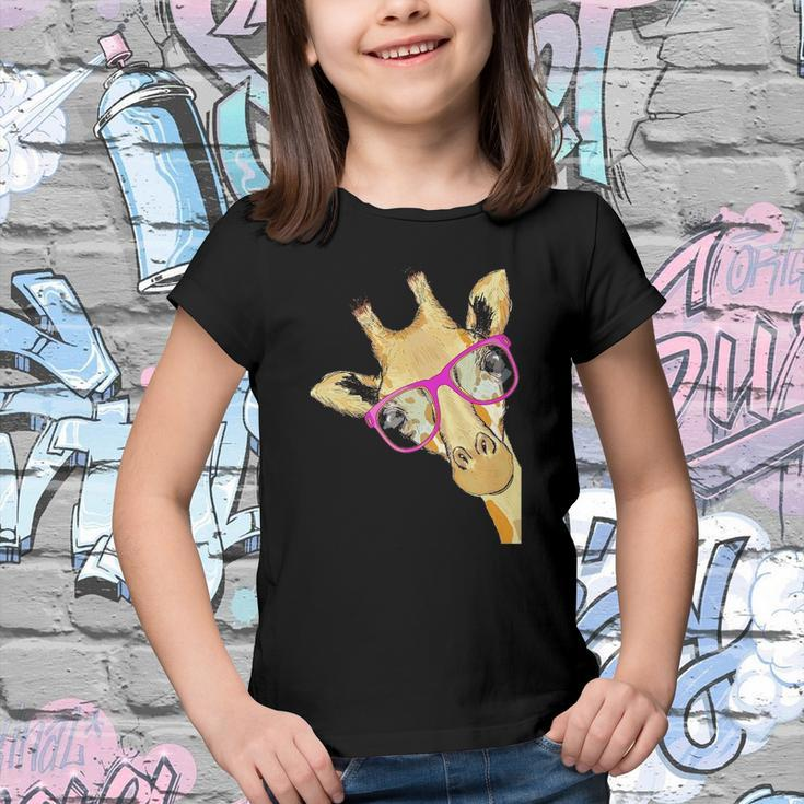 Animal Tees Hipster Giraffe Lovers Youth T-shirt