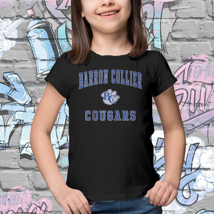 Barron Collier High School Cougars Raglan Baseball Tee Youth T-shirt