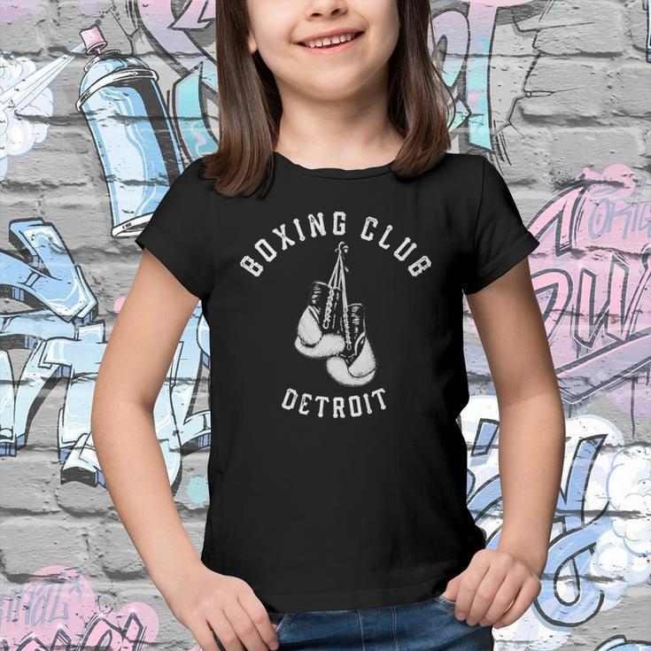 Boxing Club Detroit Distressed Gloves Youth T-shirt