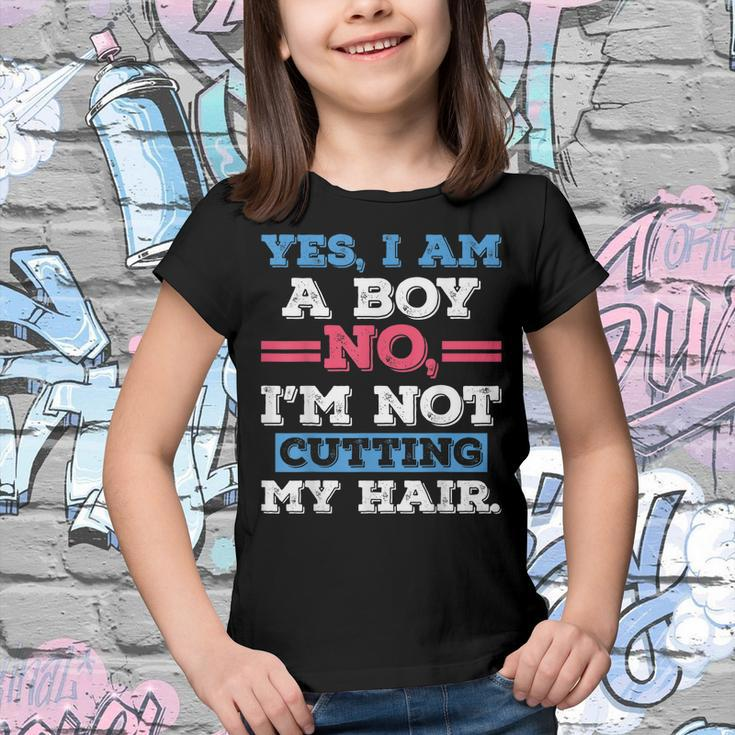 Boys With Long Hair Boys Long Hair Yes Im A Boy Youth T-shirt