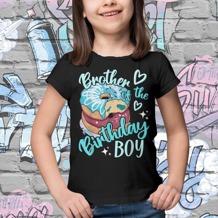 Brother Of The Birthday Boys Donut Birthday Party Family Youth T-shirt