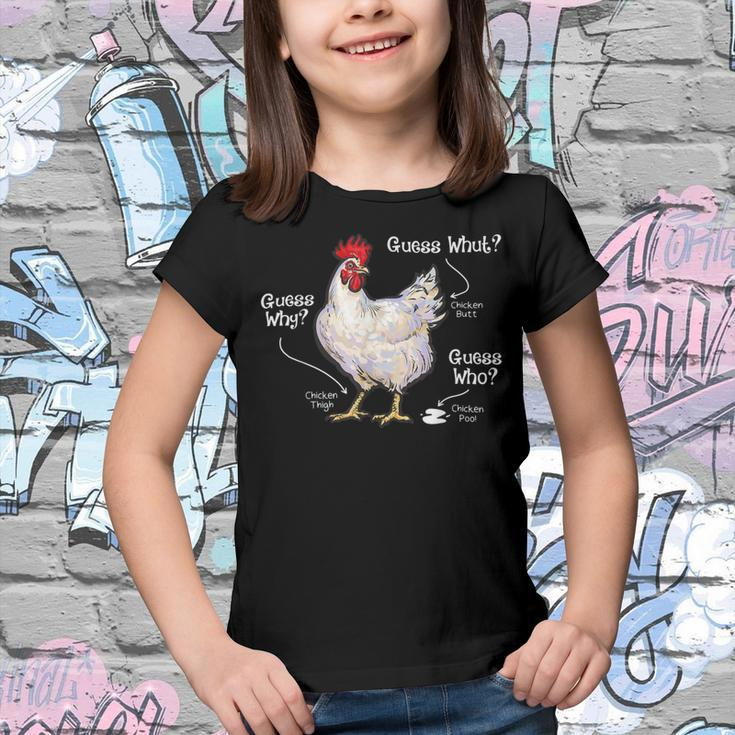 Chicken Chicken Chicken Butt Funny Joke Farmer Meme Hilarious Youth T-shirt