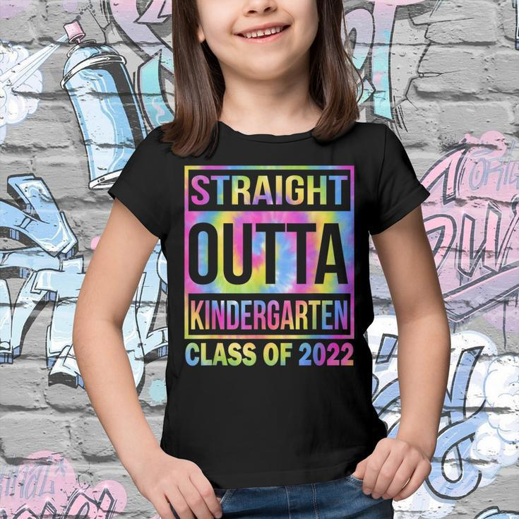 Class Of 2022 Straight Outta Kindergarten Graduation Tie Dye Youth T-shirt