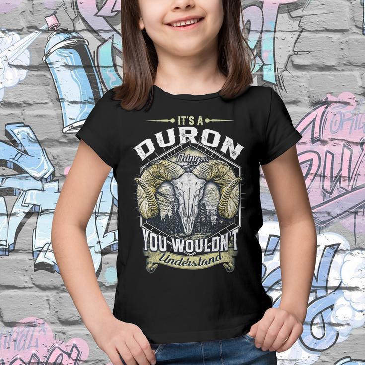 Duron Name Shirt Duron Family Name V4 Youth T-shirt