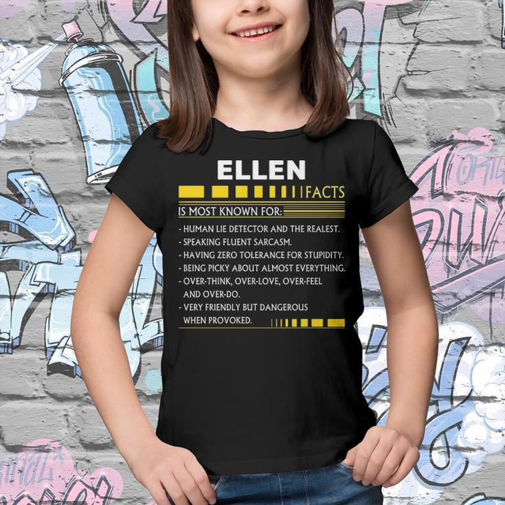 Ellen Name Gift Ellen Facts Youth T-shirt