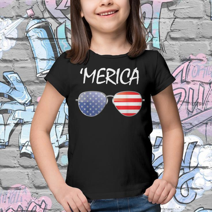 Fourth Of July 4Th July Us America Flag Kids Boys Merica Youth T-shirt