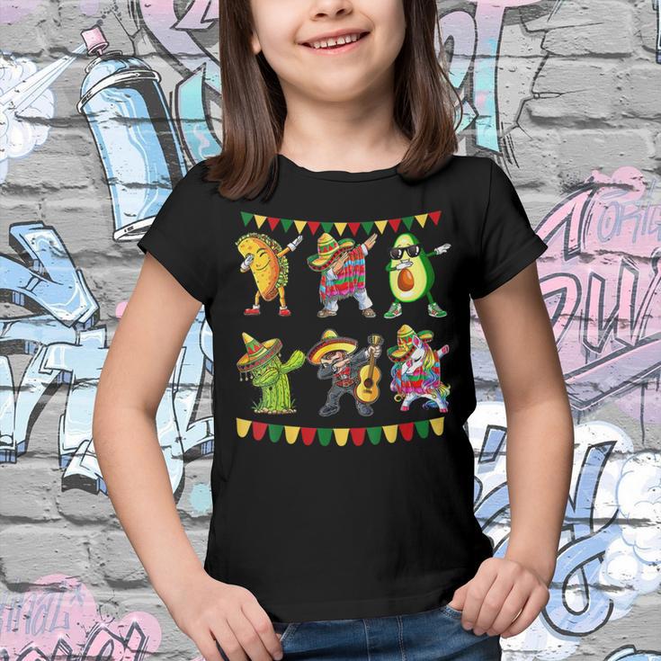 Funny Dabbing Taco Cinco De May Mexican Food V6 Youth T-shirt