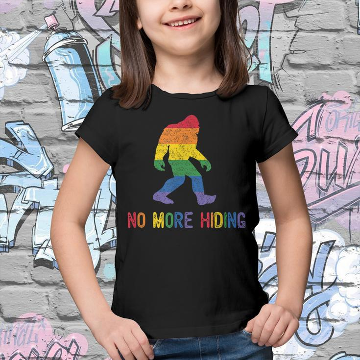 Gay Pride Support - Sasquatch No More Hiding - Lgbtq Ally Youth T-shirt