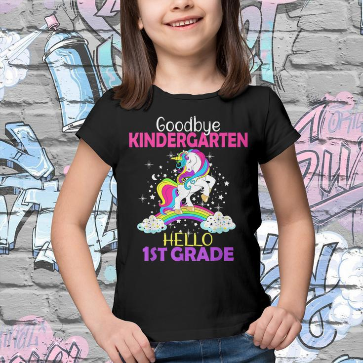 Goodbye Kindergarten Hello 1St Grade Unicorn Girls 2022 Youth T-shirt