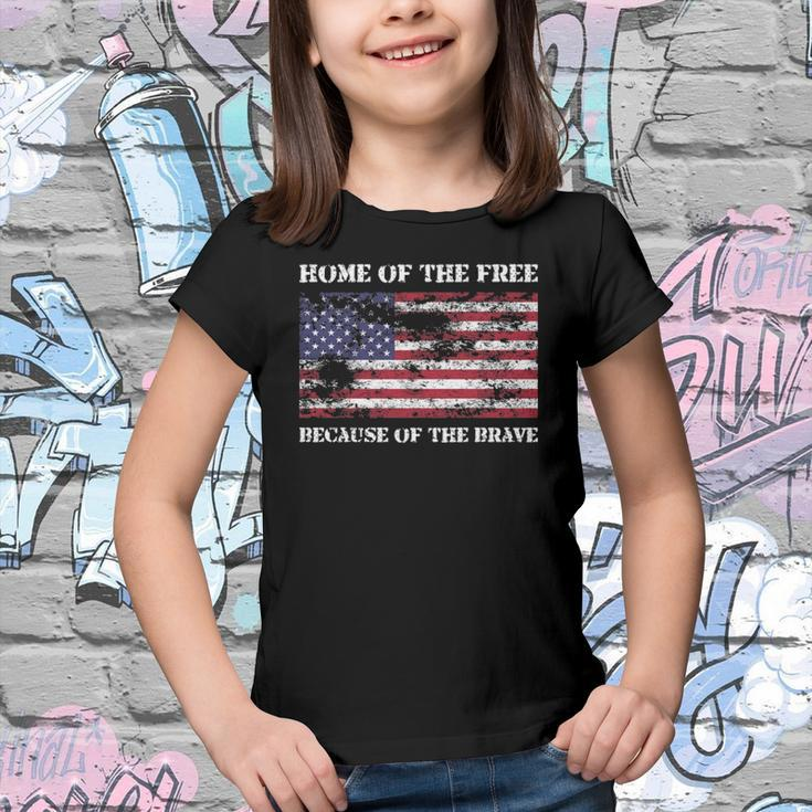 Home Of The Free Because Brave Grunge Youth T-shirt