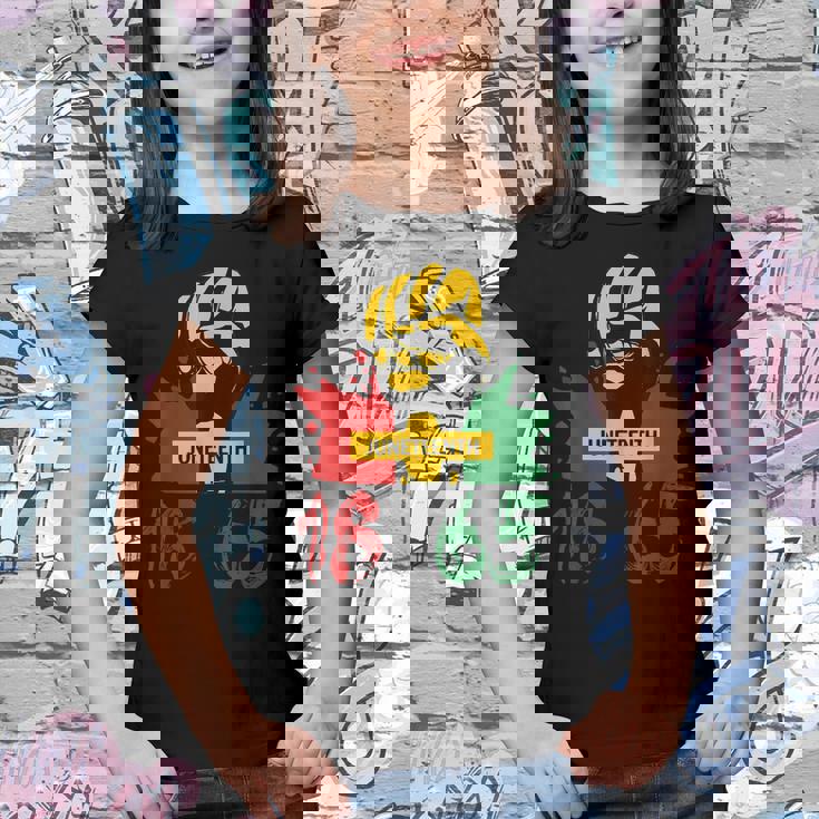 Junenth 18 65 African American Power Youth T-shirt