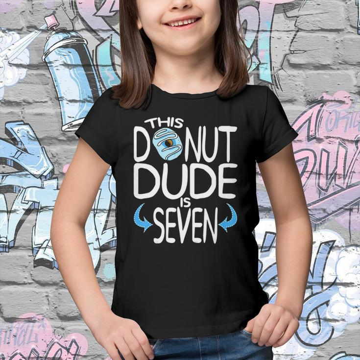 Kids Boys 7Th Birthday Donut You Know Im 7 Years Old Youth T-shirt