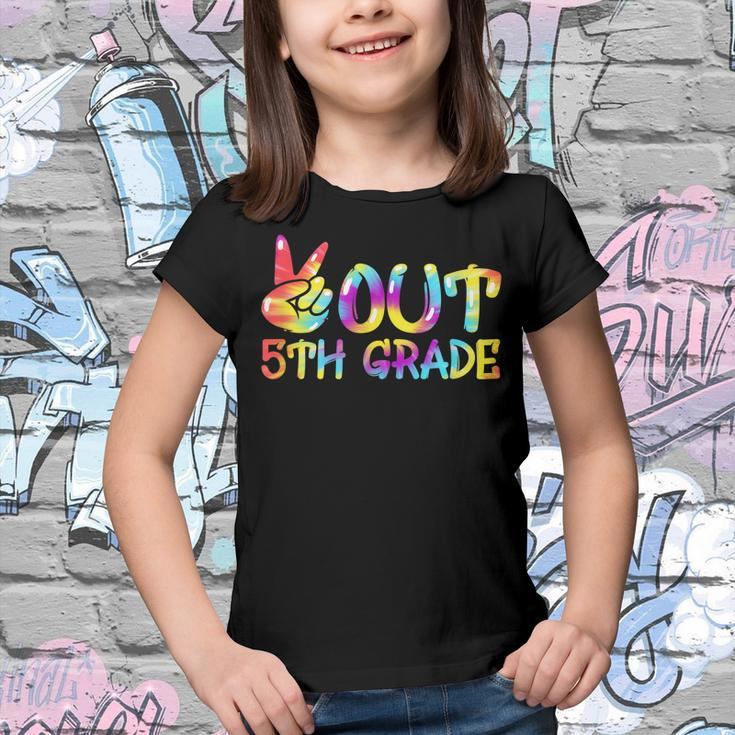 Last Day Of School Peace Out Fifth 5Th Grade Teacher Kids Youth T-shirt