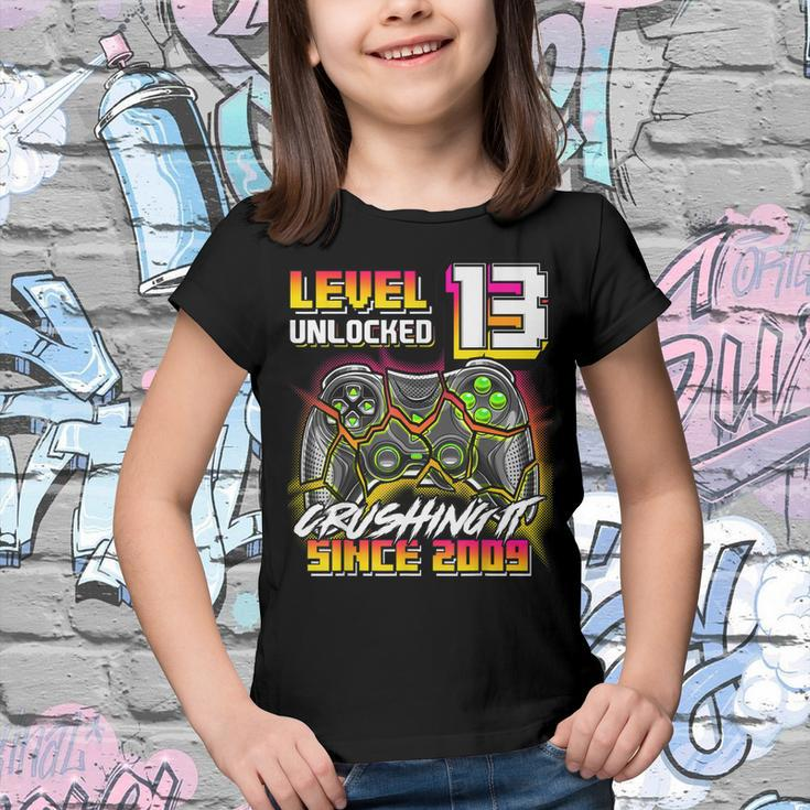 Level 13 Unlocked Crushing It 2009 Video Game 13Th Birthday Youth T-shirt