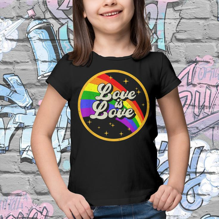 Love Is Love Rainbow Lgbt Gay Lesbian Pride Youth T-shirt