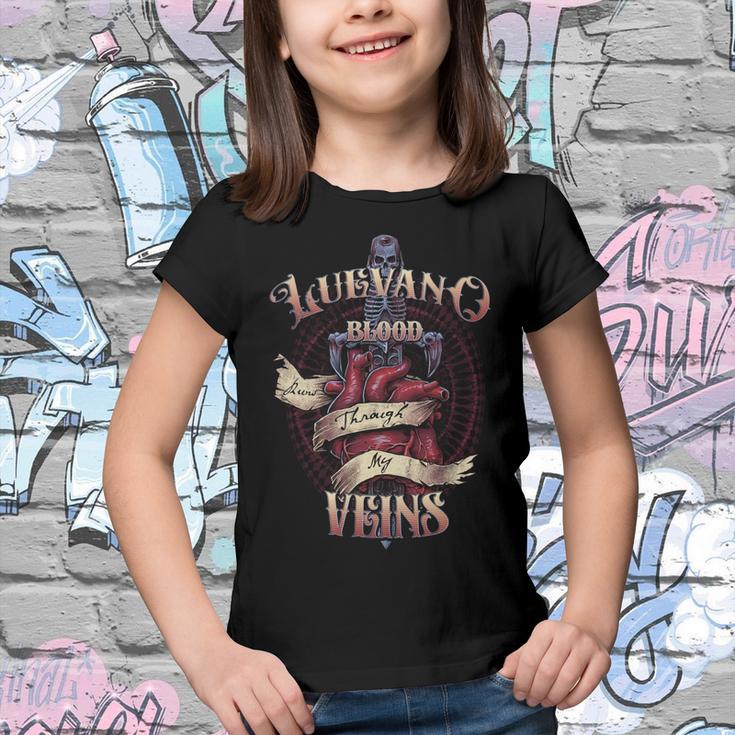 Luevano Blood Runs Through My Veins Name Youth T-shirt