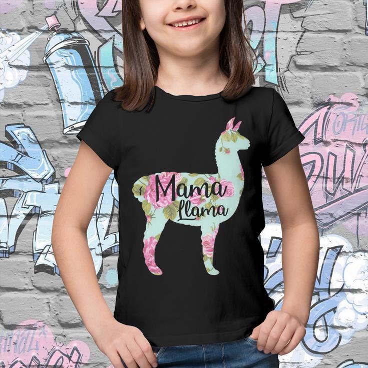 Mama Llama Floral V2 Youth T-shirt