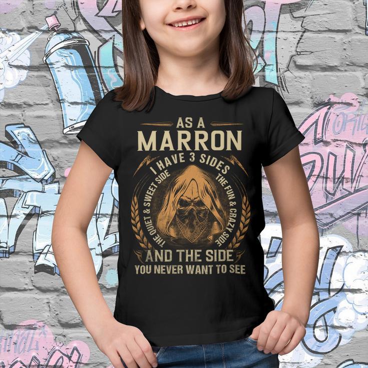 Marron Name Shirt Marron Family Name V6 Youth T-shirt