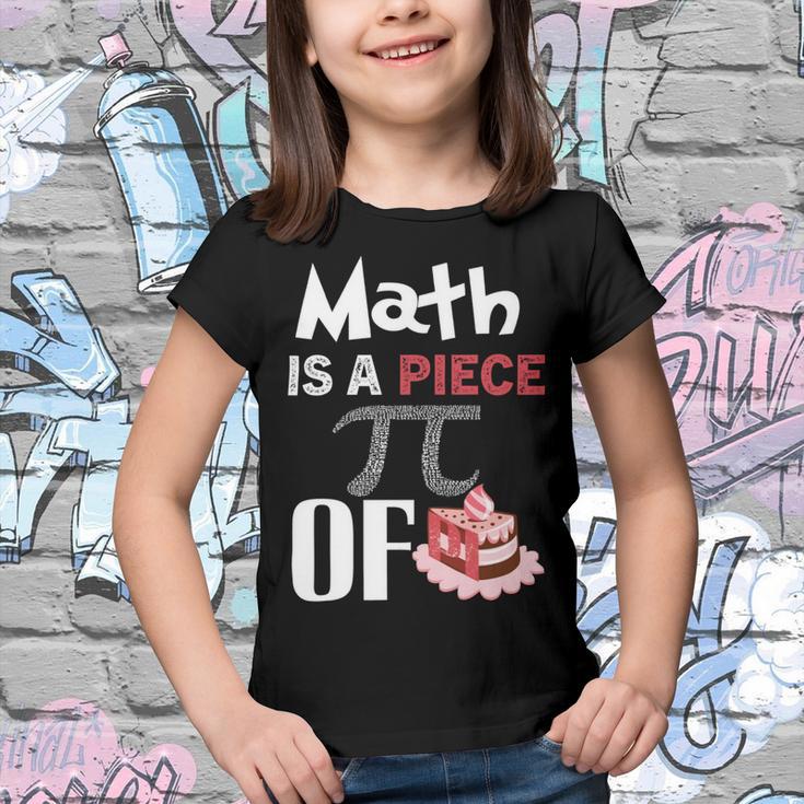 Math Is A Piece Of Pie Funny Pi Day Youth T-shirt